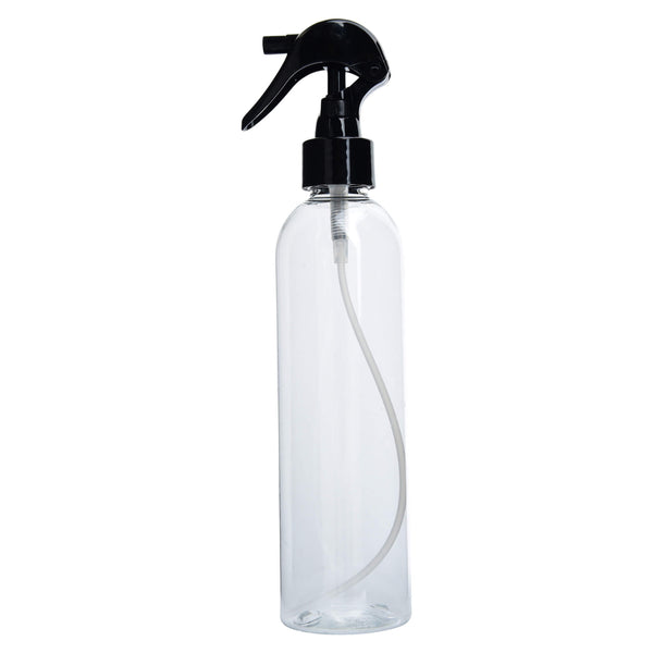 Earth'sAromatique ClearPlasticBottle with BlackMiniTriggerSprayer 8oz