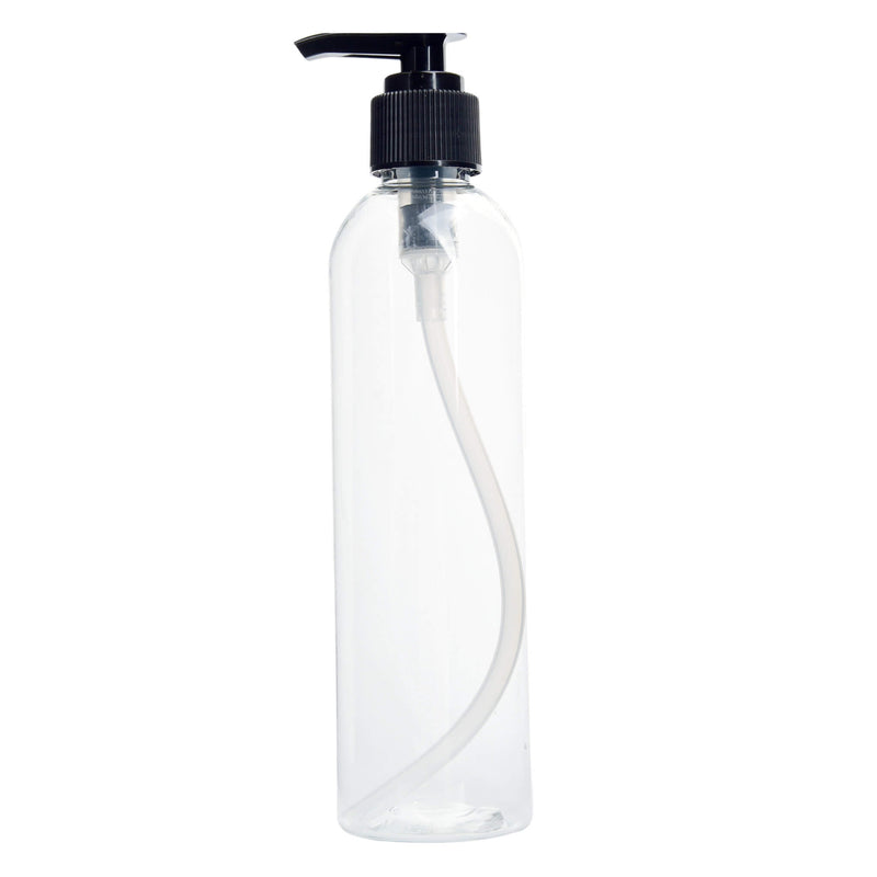 Earth'sAromatique ClearPlasticBottle with BlackTreatmentPump 8oz