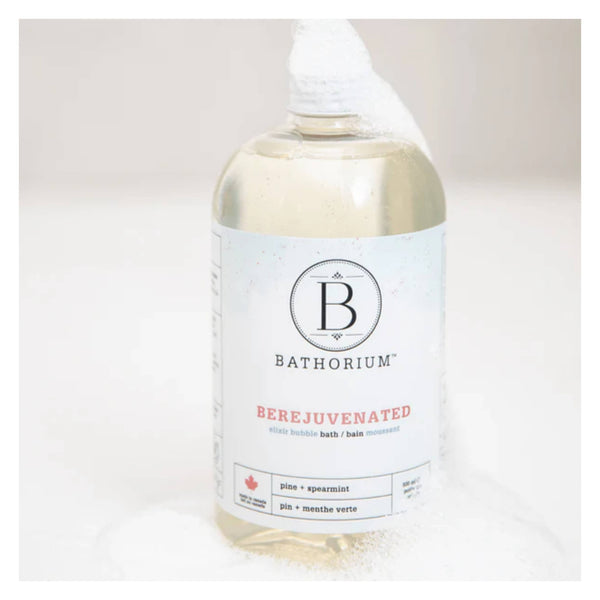 Bathorium Bubble Bath Elixir - BeRejuvenated, Pine & Spearmint Texture
