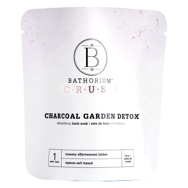 Bag of Bathorium Charcoal Garden Detox Bath Crush 120g