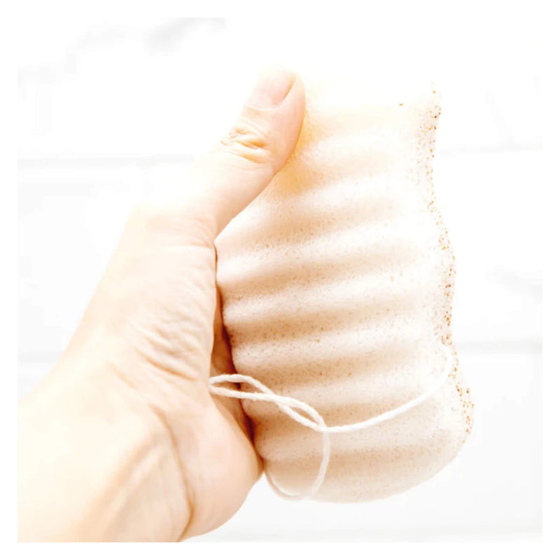 Bathorium Konjac Walnut Exfoliating Body Sponge Back
