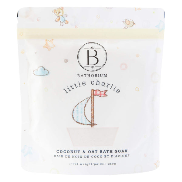 Bag of Bathorium Little Charlie Kids Coconut & Oat Bath Soak 250g