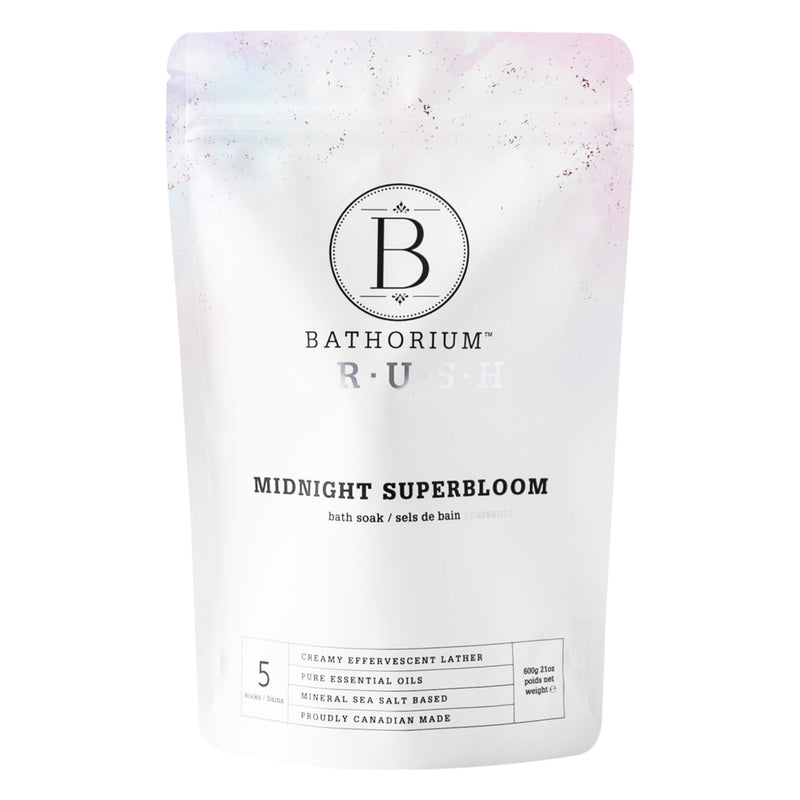 Bag of Bathorium Midnight Superbloom Bath Crush 600g