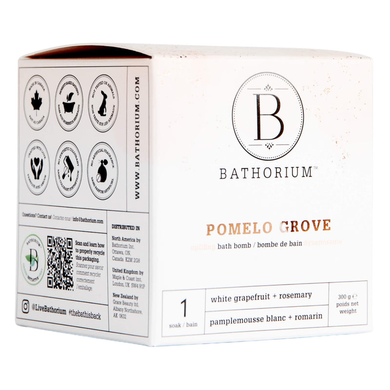 Box of Bathorium Pomelo Grove Bath Bomb 10oz