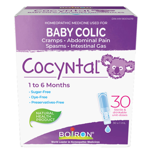 Box of Boiron Cocyntal 1to6Months 30 1mlDoses