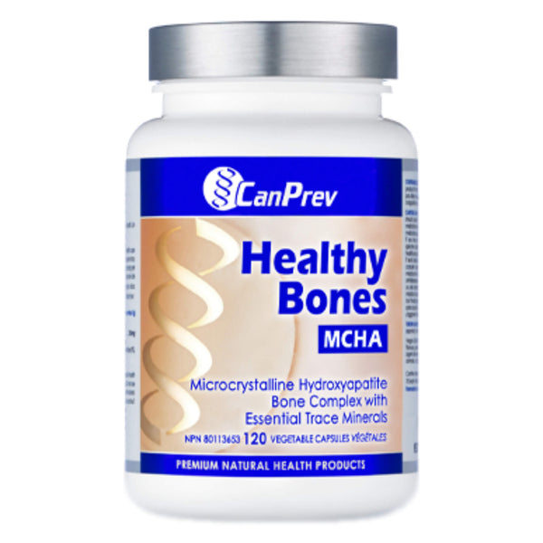 Bottle of CanPrev Healthy Bones MCHA 120 Vegetable Capsules