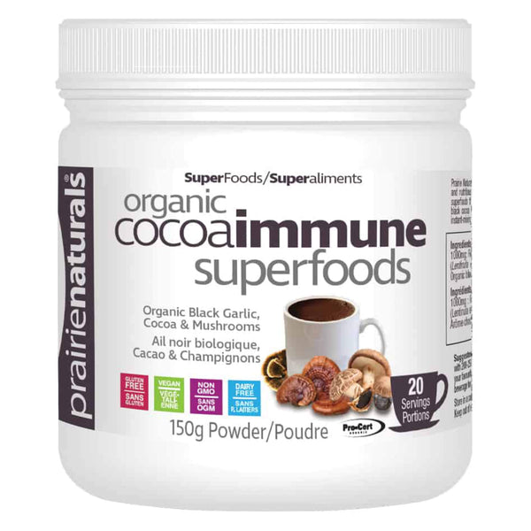 PrairieNaturals OrganicCocoaImmuneSuperfoods 150gPowder