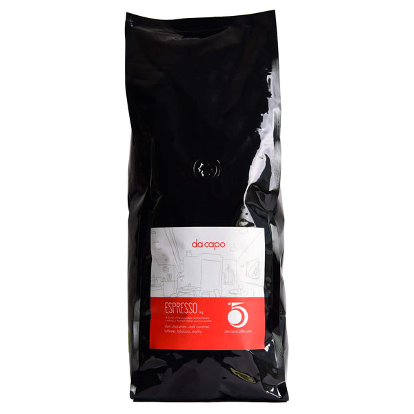 Bag of BarOroCoffee DaCapo Espresso WholeBean 1kg