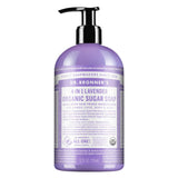 Pump Bottle of Dr. Bronner's Organic Sugar Soap Lavender 355ml