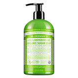 PumpBottle of Dr.Bronner's OrganicSugarSoap LemongrassLime 355ml