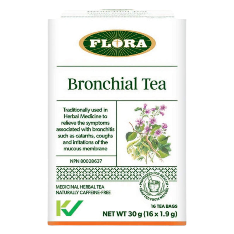 Box of Flora Bronchial Tea 16 Tea Bags