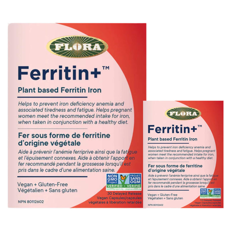 Flora Ferritin+ ShrinkPack DelayedRelease 30+10VeganCapsules 