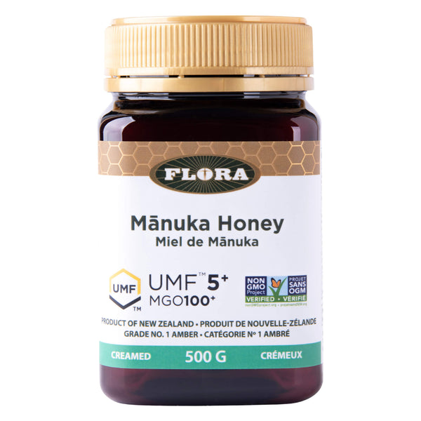 Jar of Flora ManukaHoney (MGO100+) 500g