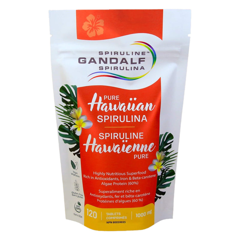 Bag of Gandalf HawaiianSpirulina 1000mg 120Tablets