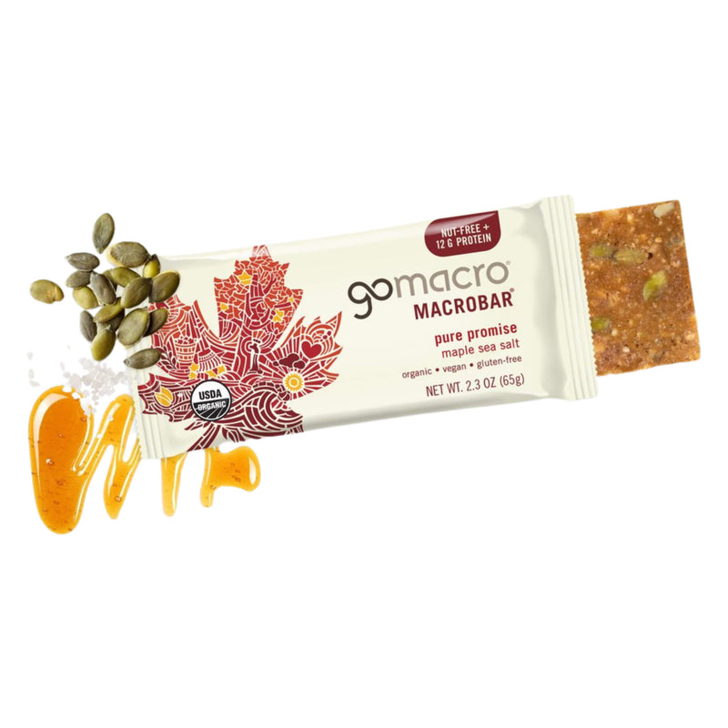 Package of GoMacro MacroBar MapleSeaSalt 1Bar 65g