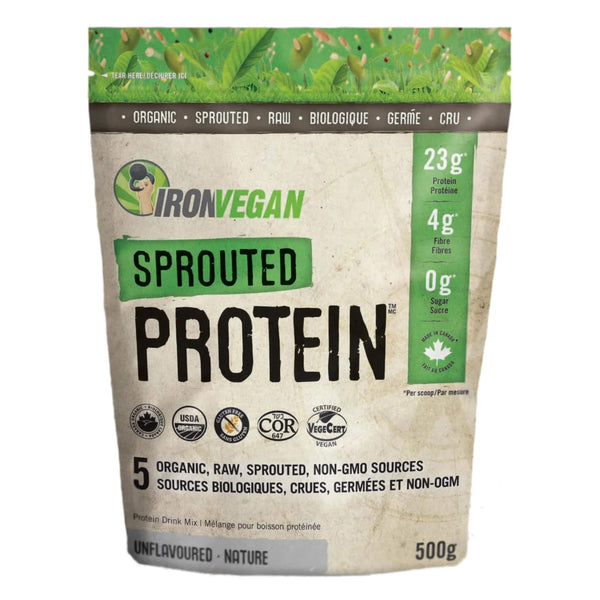 Bag of Iron Vegan Sprouted Protein Unfalvoured 500g