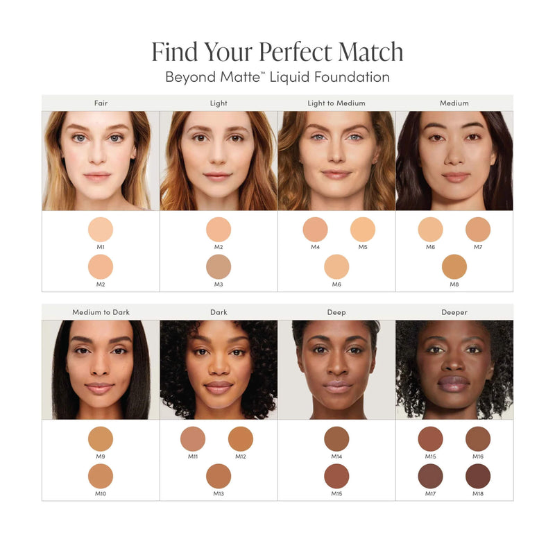 JaneIredale FindYourPerfectMatch Chart
