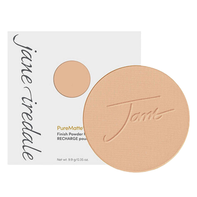 Swatch of JaneIredale PureMatte FinishPowder Refill&Package 
