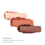 Swatch of JaneIredale PurePressed EyeshadowTrio Wildflower
