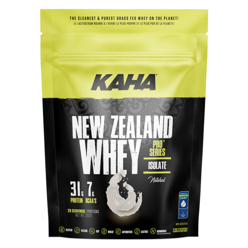 Bag of KAHA NewZealand WheyIsolate Natural 720g