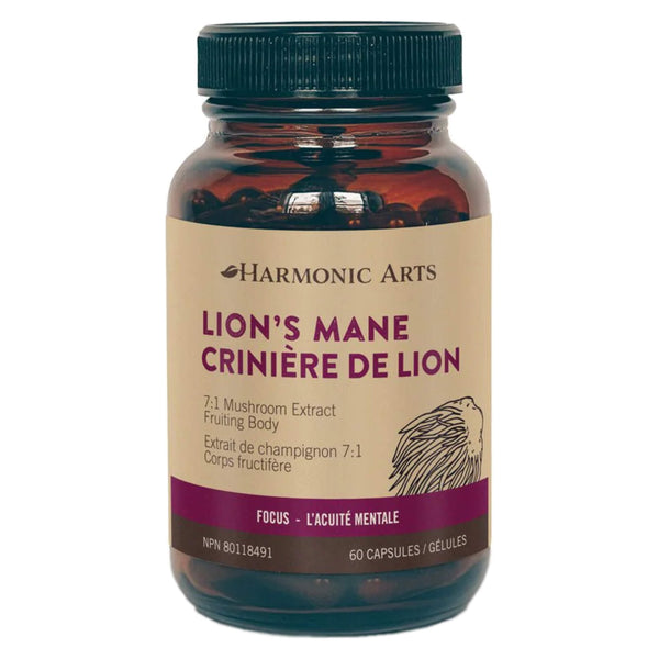 Bottle of HarmonicArts Lion'sMane 60Capsules