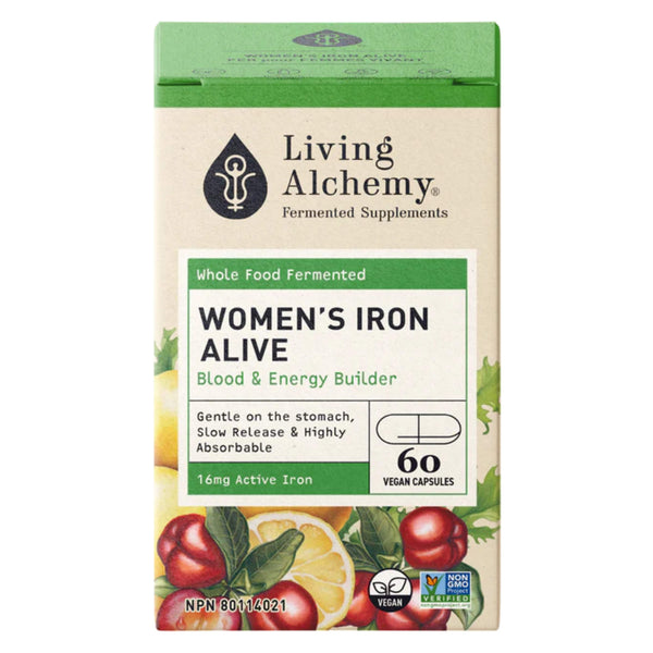 Box of Living Alchemy Women's Iron Alive 60 Capsules
