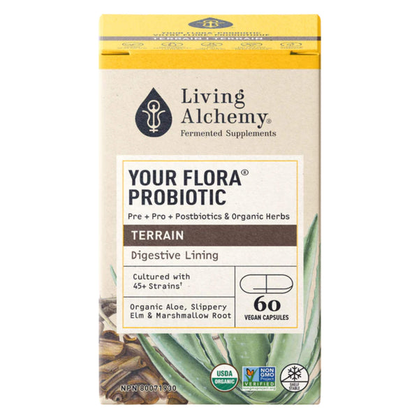 Box of LivingAlchemy YourFlora Terrain 60Capsules
