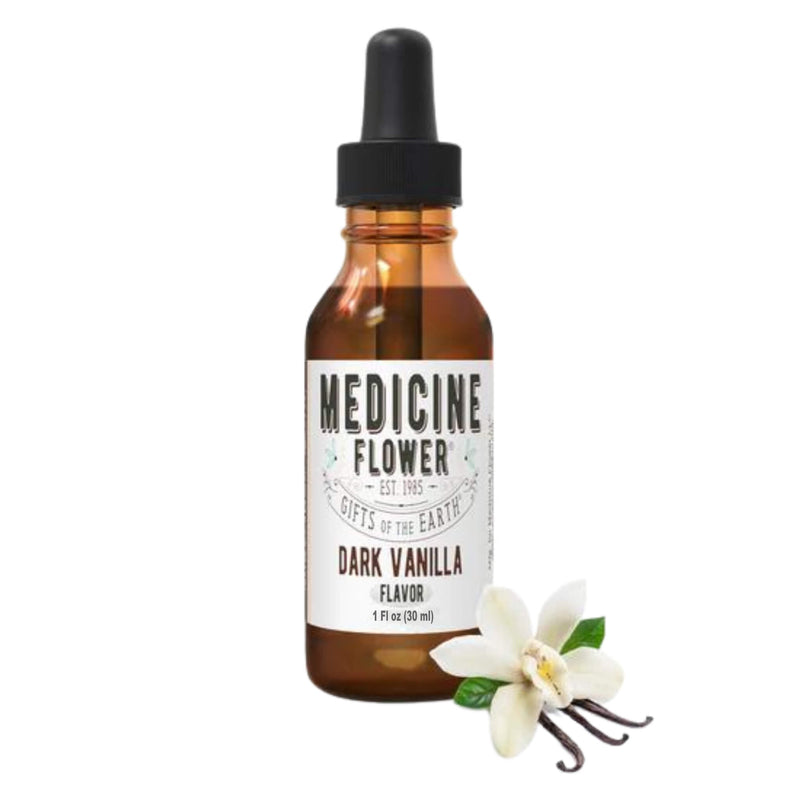 Bottle of MedicineFlower FlavouringOils Silver VanillaDark 1oz