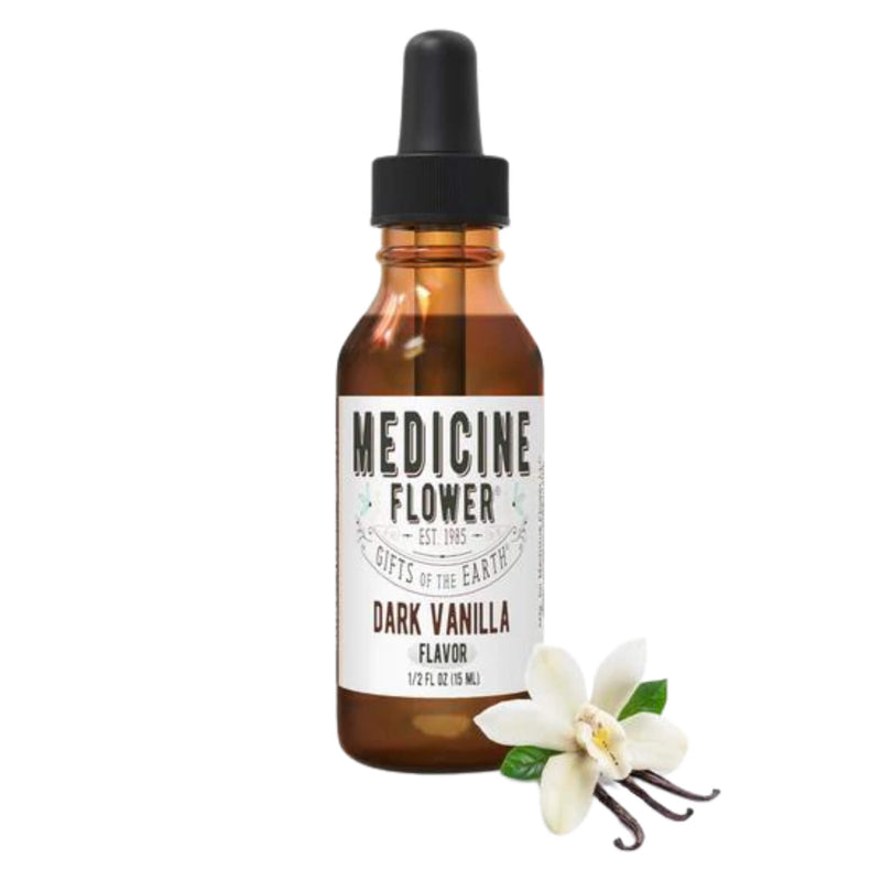 Bottle of MedicineFlower FlavouringOils Silver VanillaDark 1/2oz