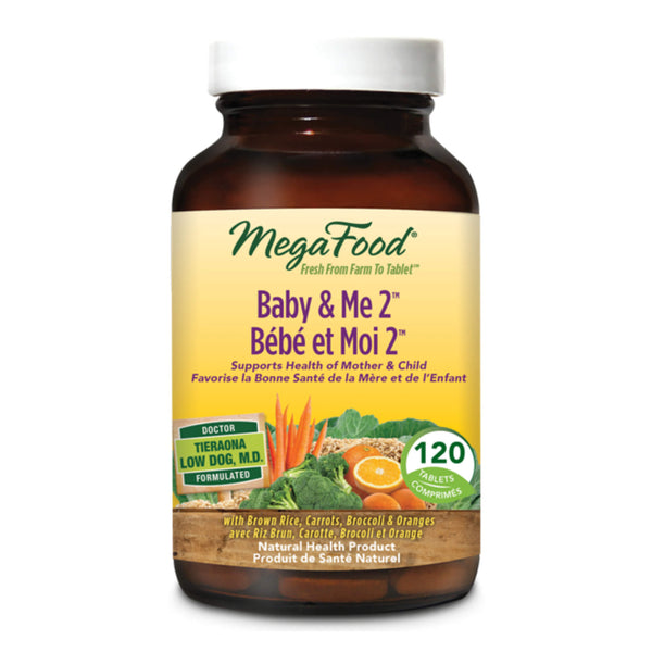 Bottle of MegaFood Baby&Me2 120Tablets