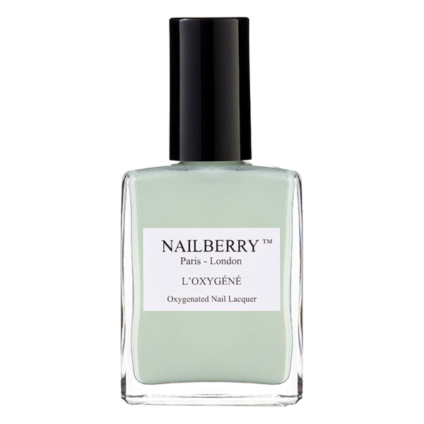 Bottle of Nailberry Oxygenated Nail Lacquer Minty Fresh 15ml