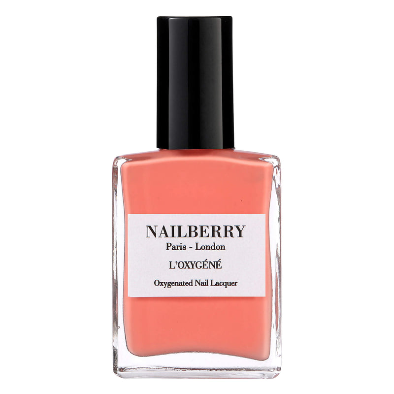 Bottle of Nailberry Oxygenated Nail Lacquer Peony Blush 15ml