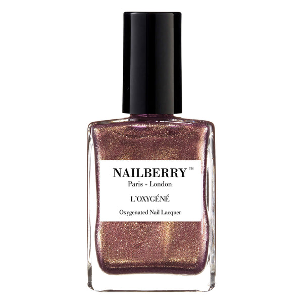 Bottle of Nailberry Oxygenated Nail Lacquer Pink Sand 15ml