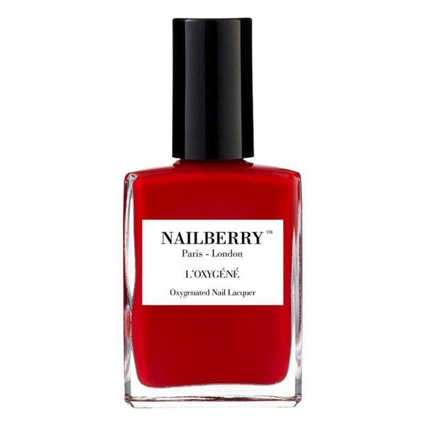 Bottle of Nailberry Oxygenated Nail Lacquer Rouge 15ml