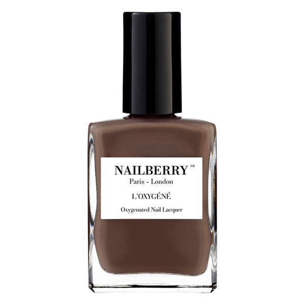 Bottle of Nailberry OxygenatedNailLacquer TaupeLa 15ml