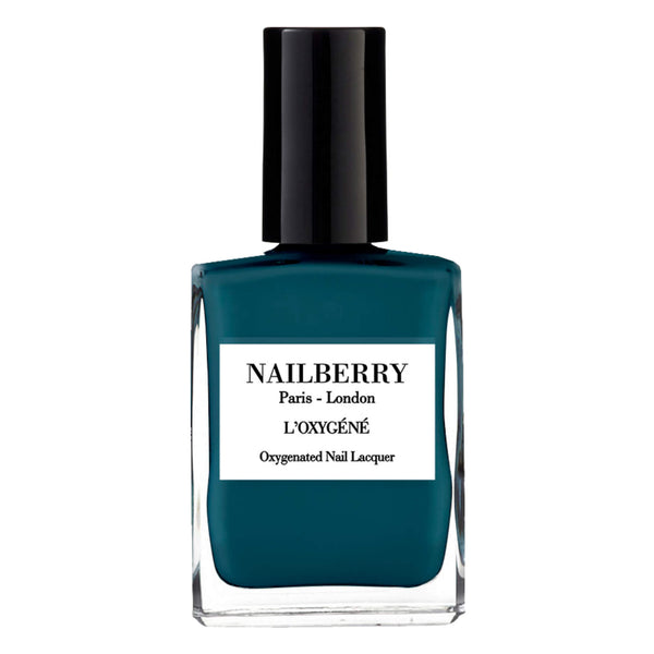 Bottle of Nailberry OxygenatedNailLacquer TealWeMeetAgain 15ml