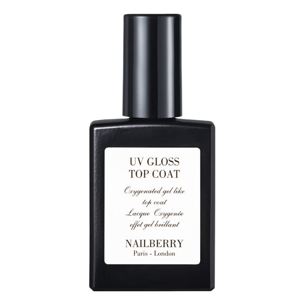 Bottle of Nailberry Oxygenated Gel Like Top Coat UV Gloss Top Coat 15ml