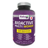 Bottle of Naka BioActiveMultiForWomen 120VeggieCaps