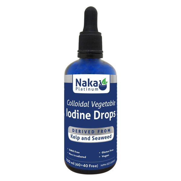 Dropper Bottle of Naka Iodine Drops 100ml