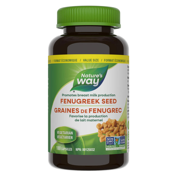 Bottle of Nature'sWay FenugreekSeed 180Capsules
