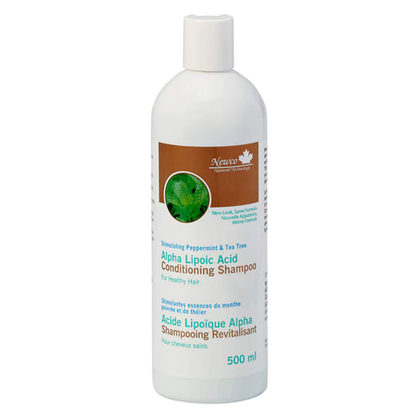 Bottle of NewCo ConditioningShampoo AlphaLipoicAcid StimulatingPeppermint&TeaTree 500ml