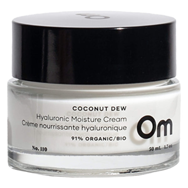 Tub of OMOrganics CoconutDew HyaluronicMoistureCream 50ml