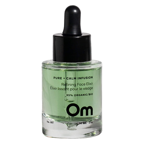 DropperBottle of OMOrganics Pure+Calm InfusionRefiningFaceElixir 30ml