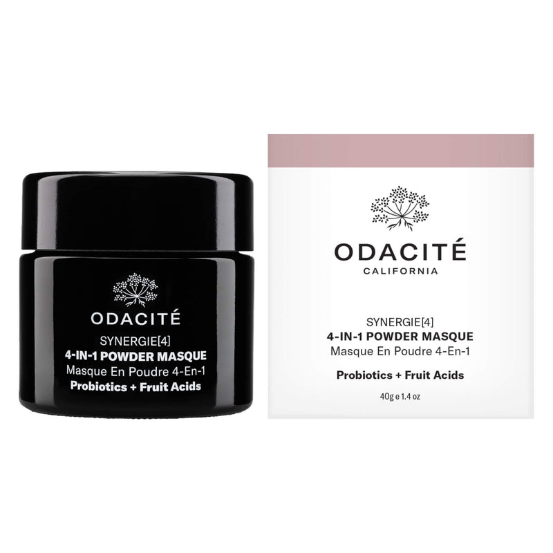 Box and Bottle of Odacite Synergie4 ImmediateSkinPerfecting BeautyMasque 40g
