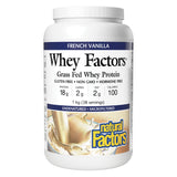 NaturalFactors WheyFactorsGrassFedWheyProtein FrenchVanilla 1Kg