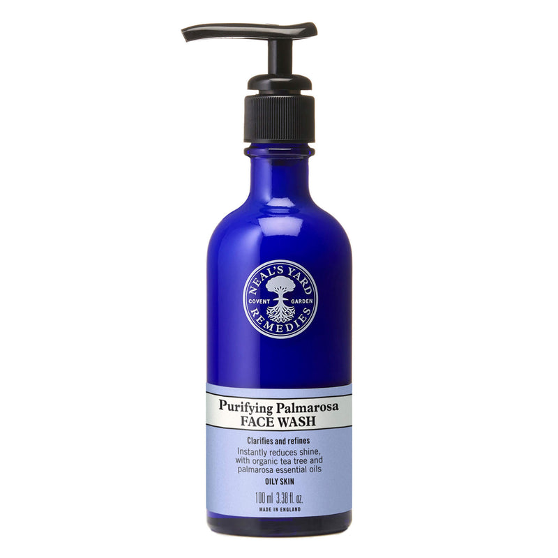 Bottle of Neal'sYardRemedies PalmarosaFacialWash 100ml