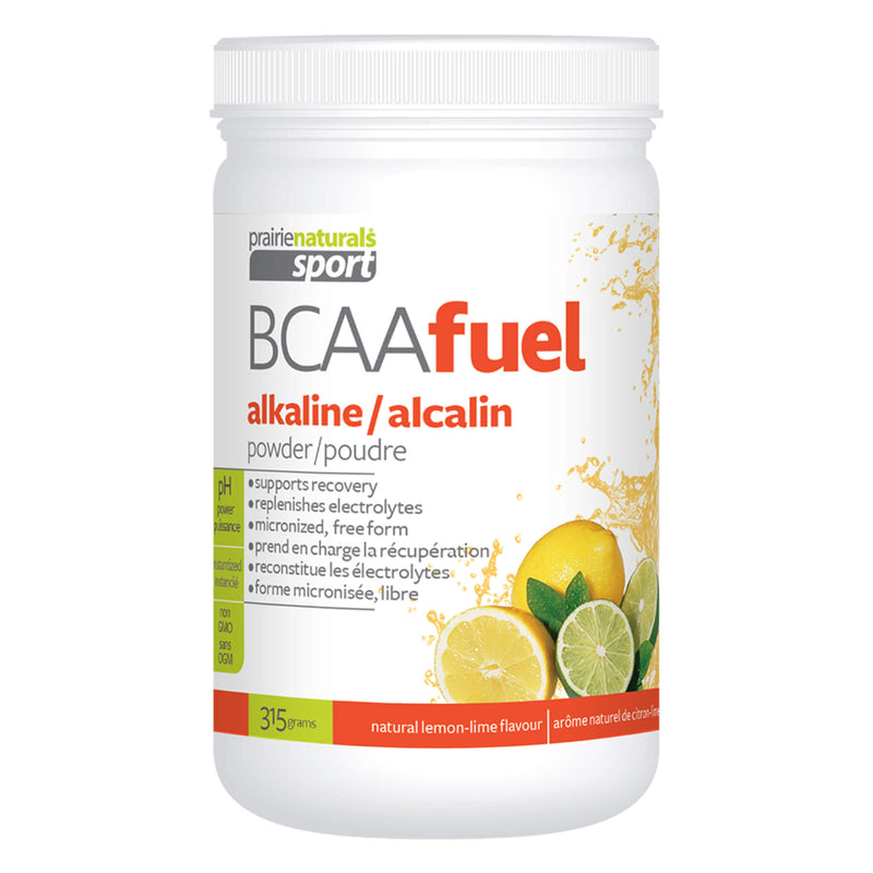 PrairieNaturals BCAAFuel NaturalLemonFlavour 315GramsPowder