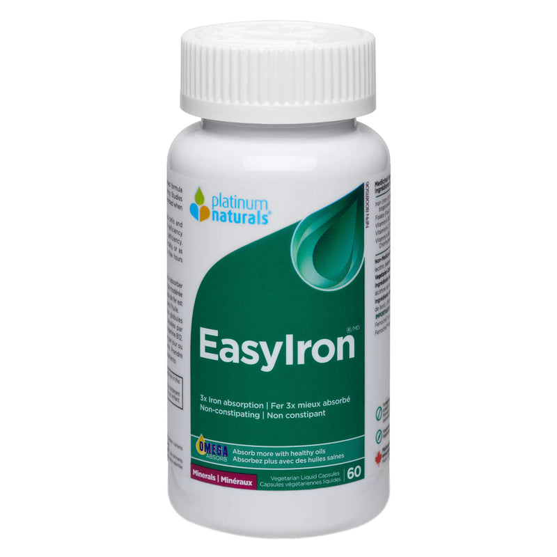 PlatinumNaturals EasyIron 60VegetarianLiquidCapsules