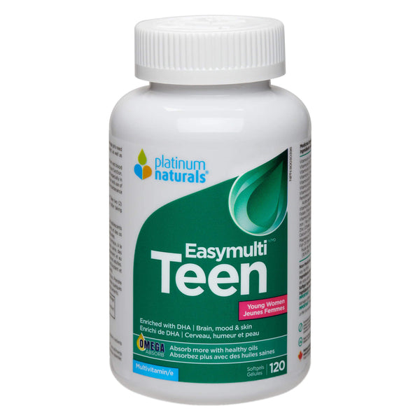 PlatinumNaturals Easymulti TeenYoungWomen 120Softgels