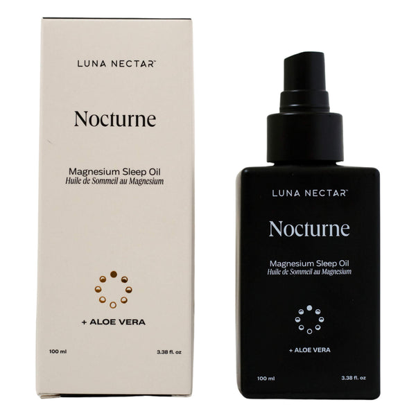 Box & Bottle of Luna Nectar Nocturne Magnesium Sleep Oil 100ml